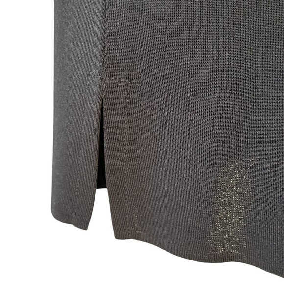 Misook Black Sleeveless Top Pullover has Straight Hem with Side Slits Women's XL - Picture 3 of 7